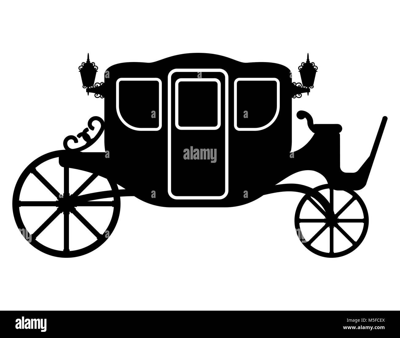 Chariot royal pour le transport de personnes contour noir silhouette vector illustration isolé sur fond blanc Illustration de Vecteur Chariot royal pour le transport de personnes contour noir silhouette vector illustration isolé sur fond blanc Illustration de Vecteur