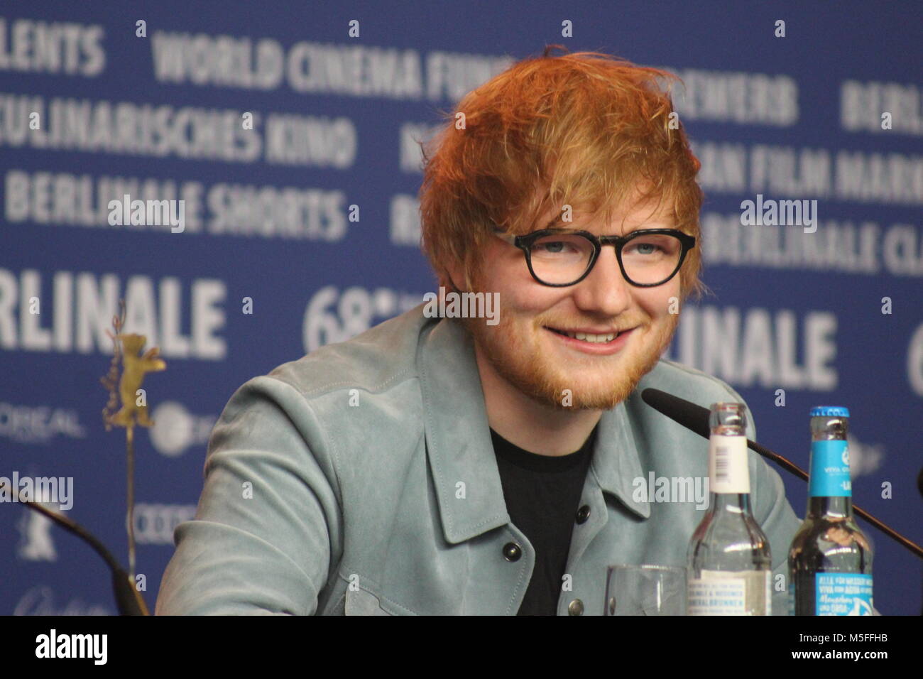 Berlin, Allemagne. 23 Février, 2018. Conférence de presse à l'hôtel Grand Hyatt à Berlin/Allemagne pour » Auteur-compositeur" par 68e Berlinale. ed sheeran Banque D'Images