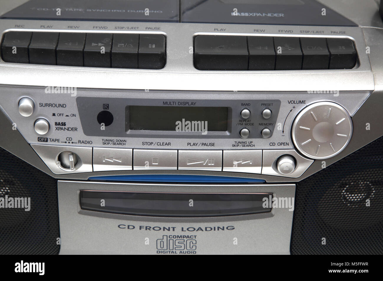 Sanyo Portable CD Radio Cassette Recorder Photo Stock - Alamy