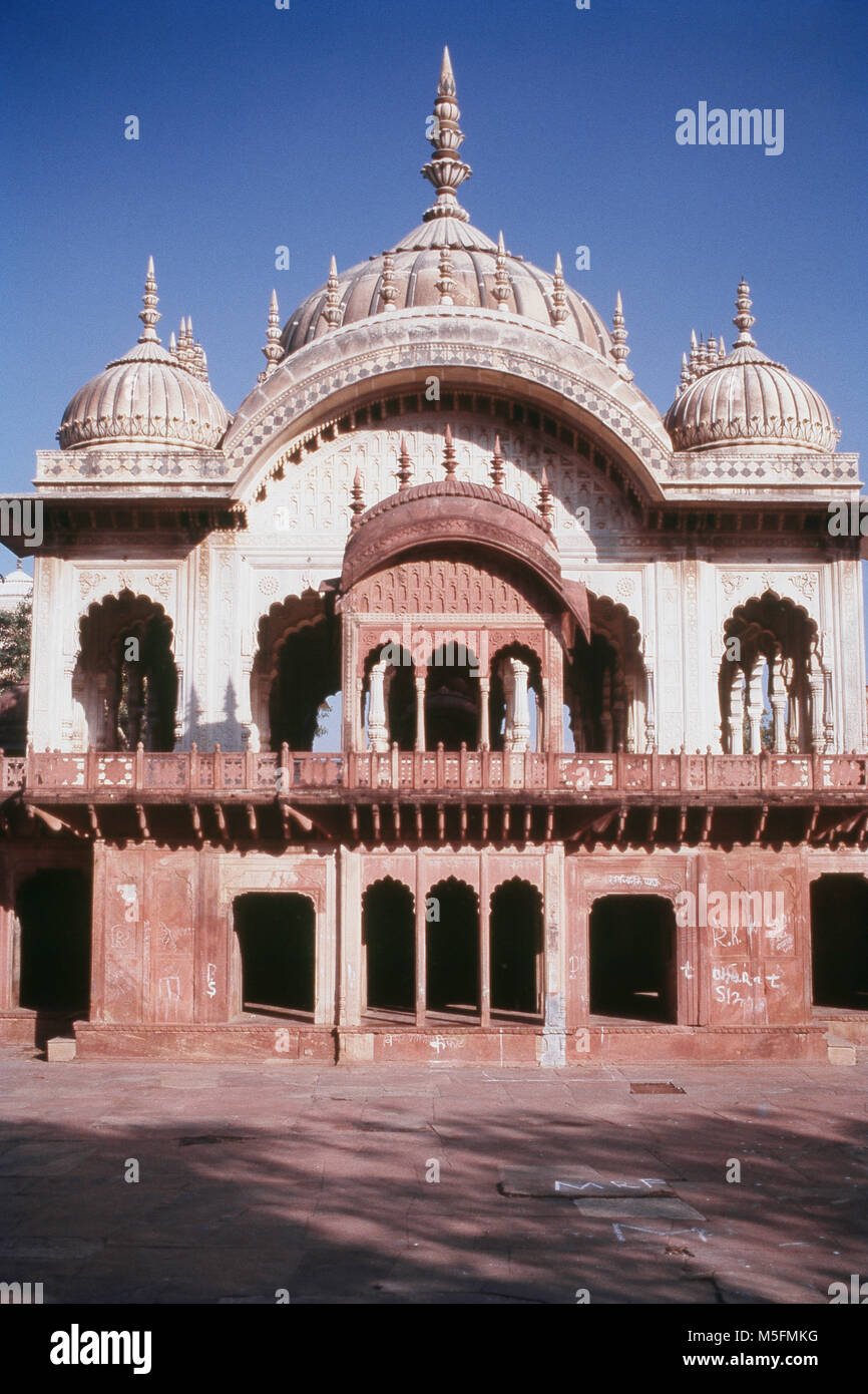 Cénotaphe de Maharaja Bakhtawar Singh, Alwar, au Rajasthan, Inde Banque D'Images