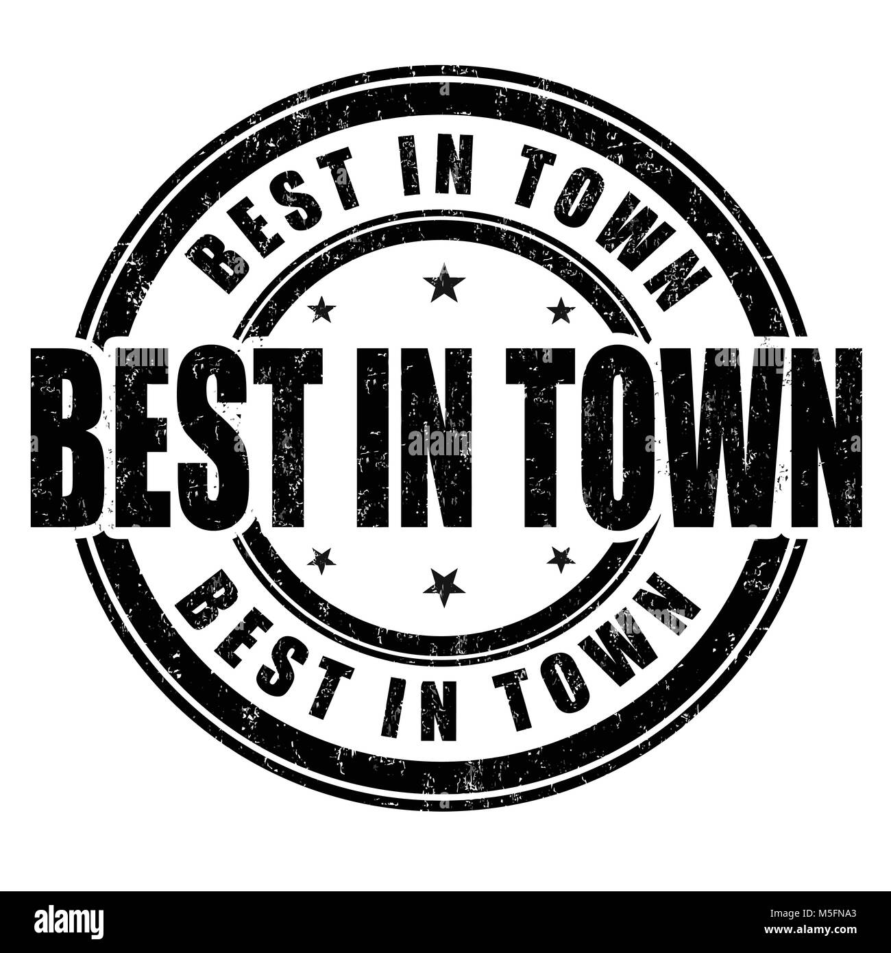 Best in town grunge tampons sur fond blanc, vector illustration Illustration de Vecteur