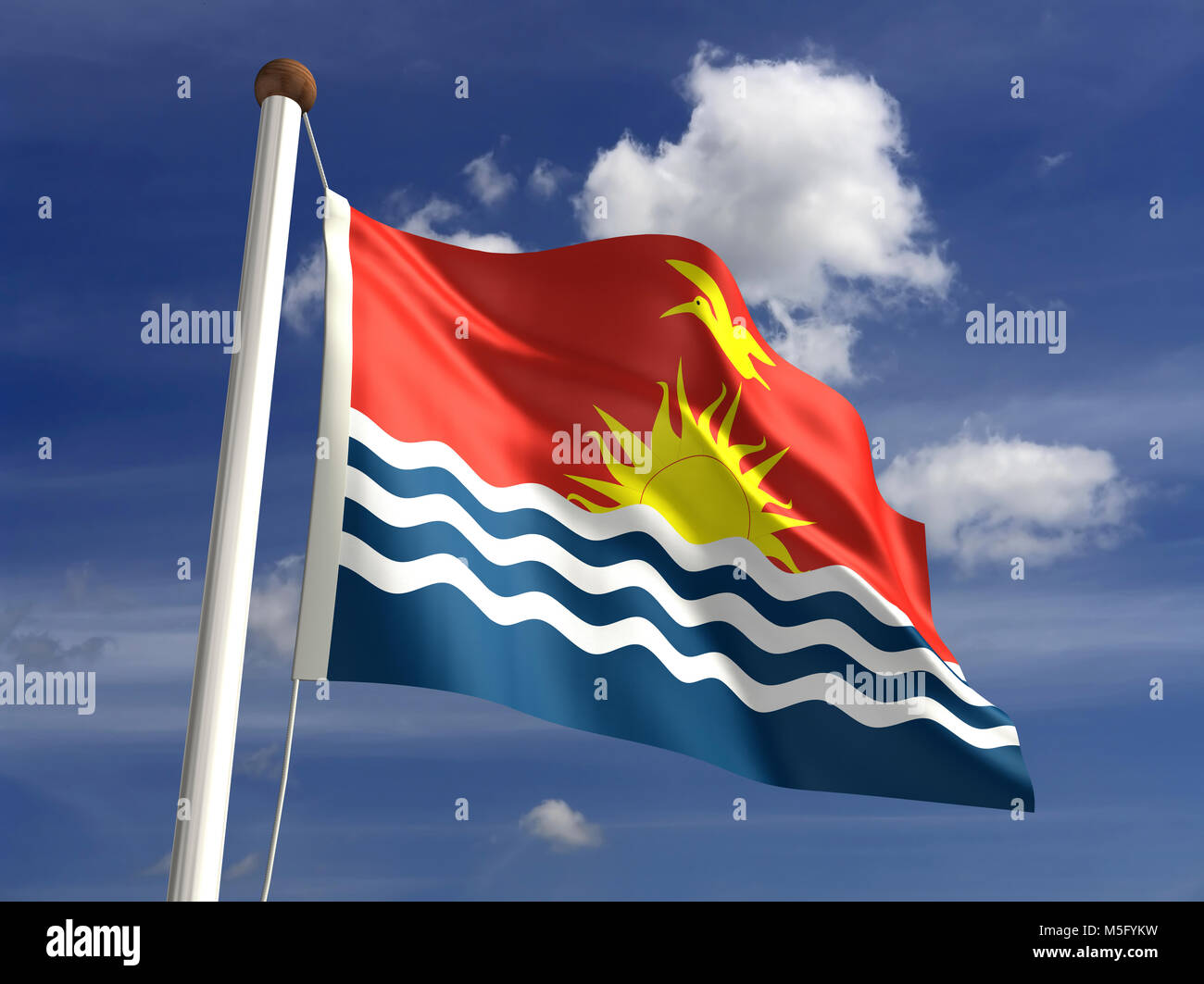 Drapeau Kiribati (with clipping path) Banque D'Images