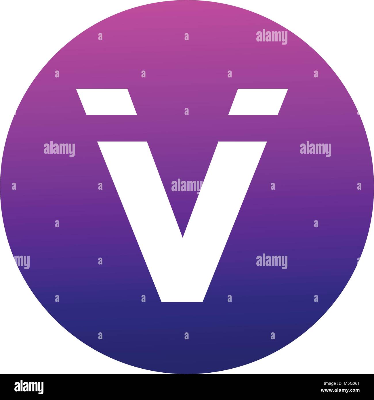 V logo vector font. Contours futuristes lettre. Ligne de haute qualité de l'authentification unique. Creative élégant symbole blanc sur fond coloré. L'alph minimale Illustration de Vecteur