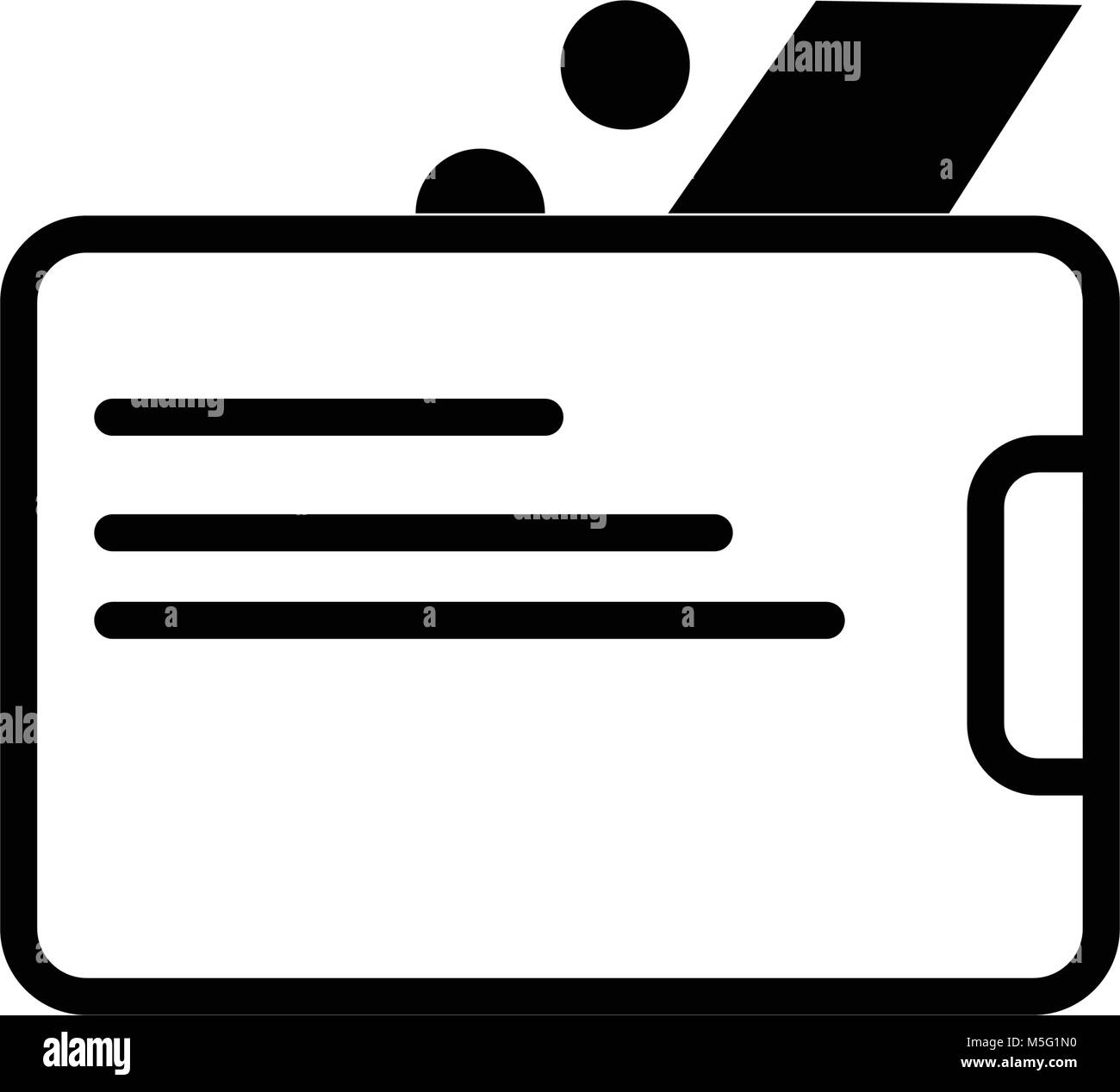 Ligne de l'icône de style portefeuille contour isolé sur fond blanc pour votre application mobile et web design, illustration vectorielle Illustration de Vecteur