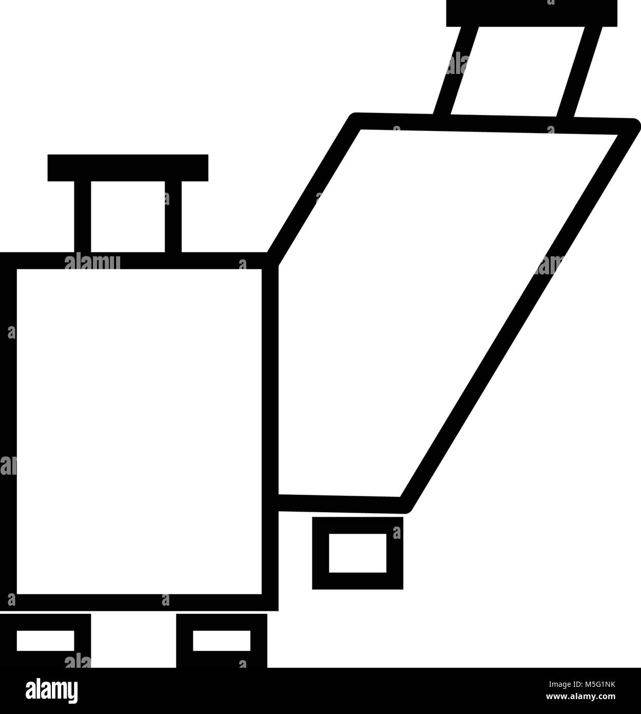 Ligne de l'icône de style contour isolé sur fond blanc, l'illustration est plat, vector, pixel parfait pour le web et print. Stokes linéaire et remplir Illustration de Vecteur