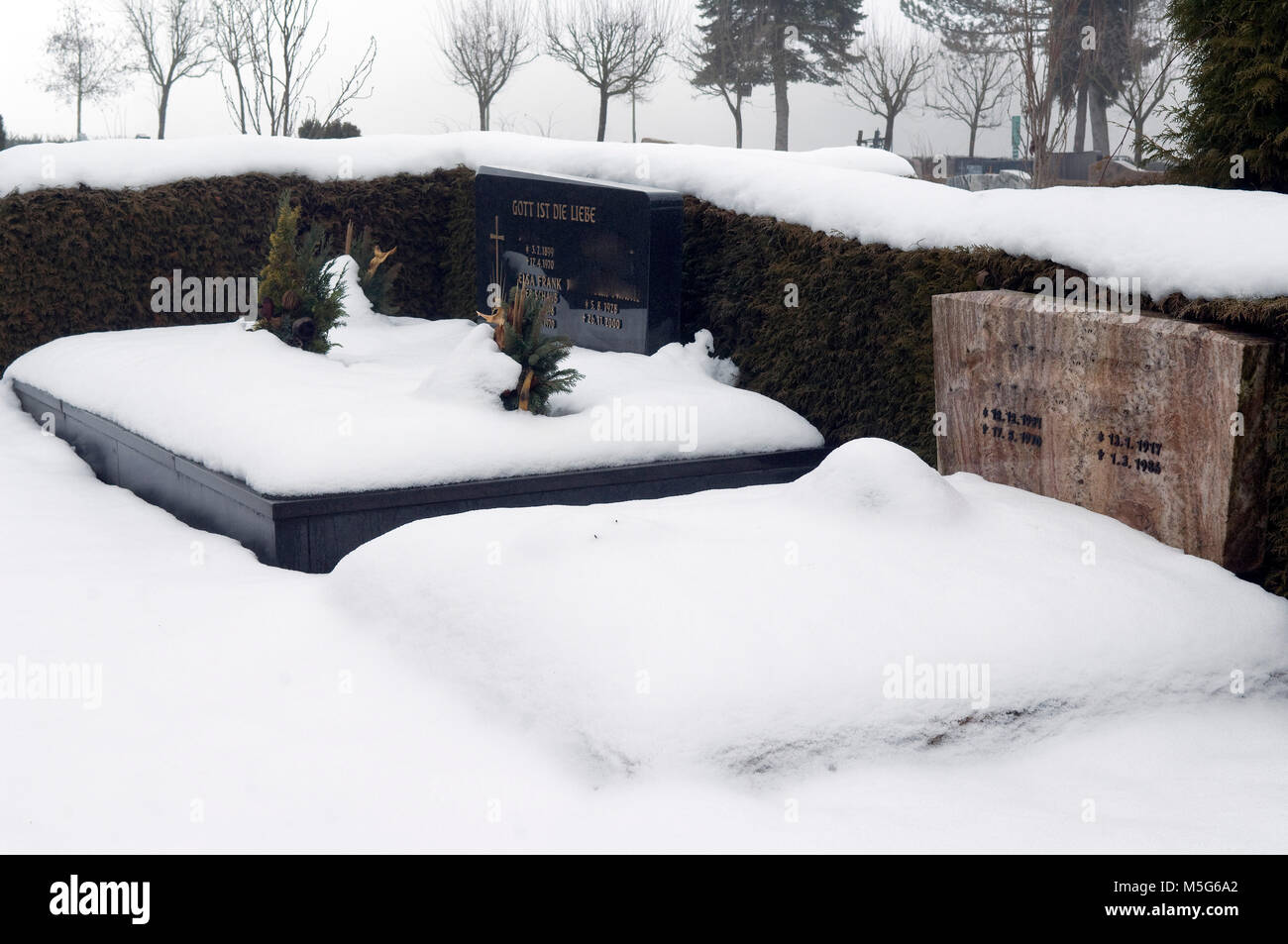 Conception grave, pierre tombale Banque D'Images