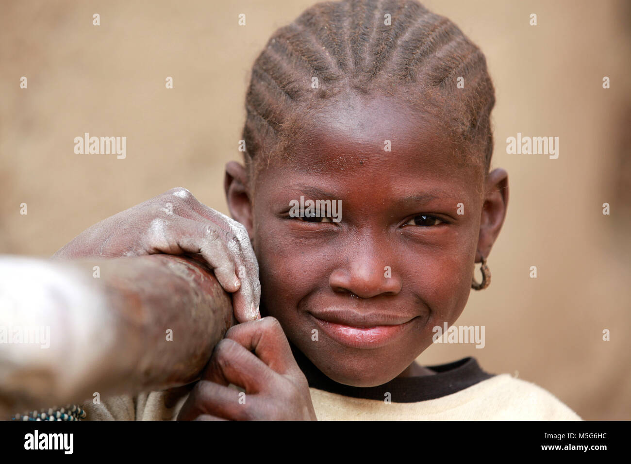 Girl en Afrique Banque D'Images