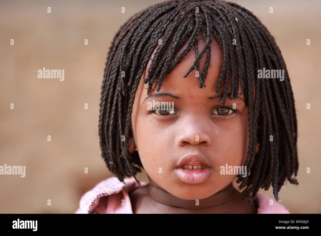 Girl en Afrique Banque D'Images