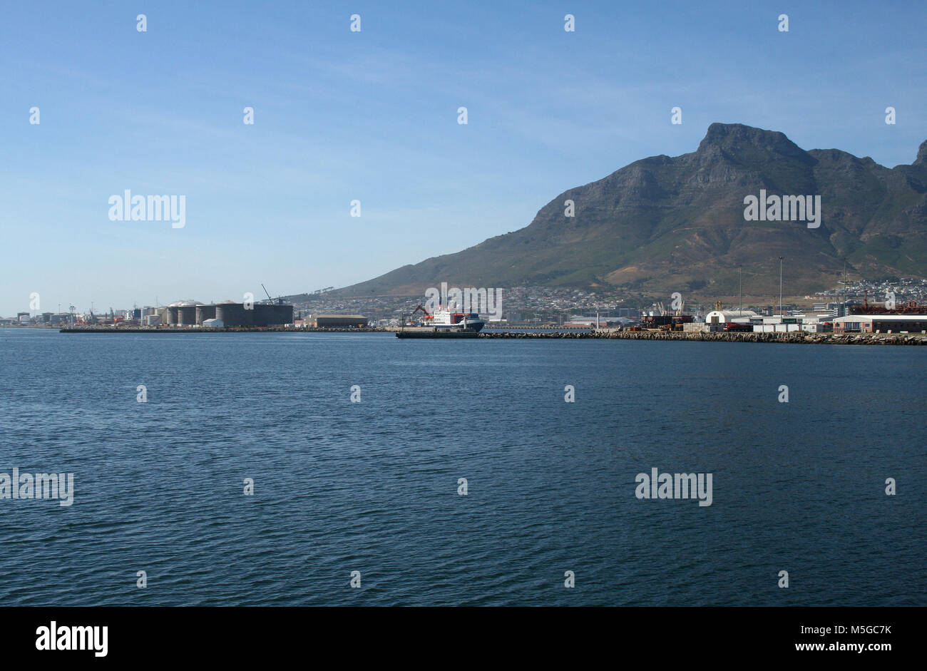Port de Cape Town, Table Bay, Cape Town, Afrique du Sud Banque D'Images