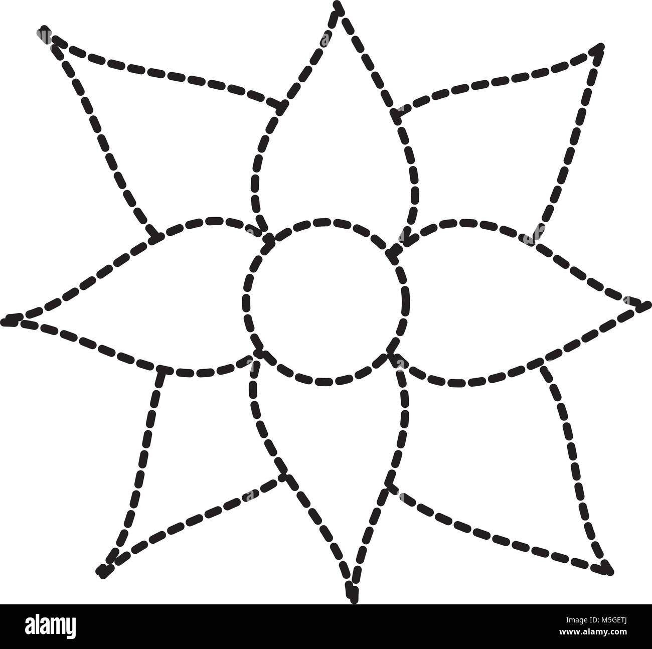 Fleur de noël poinsettia décoration traditionnels Illustration de Vecteur