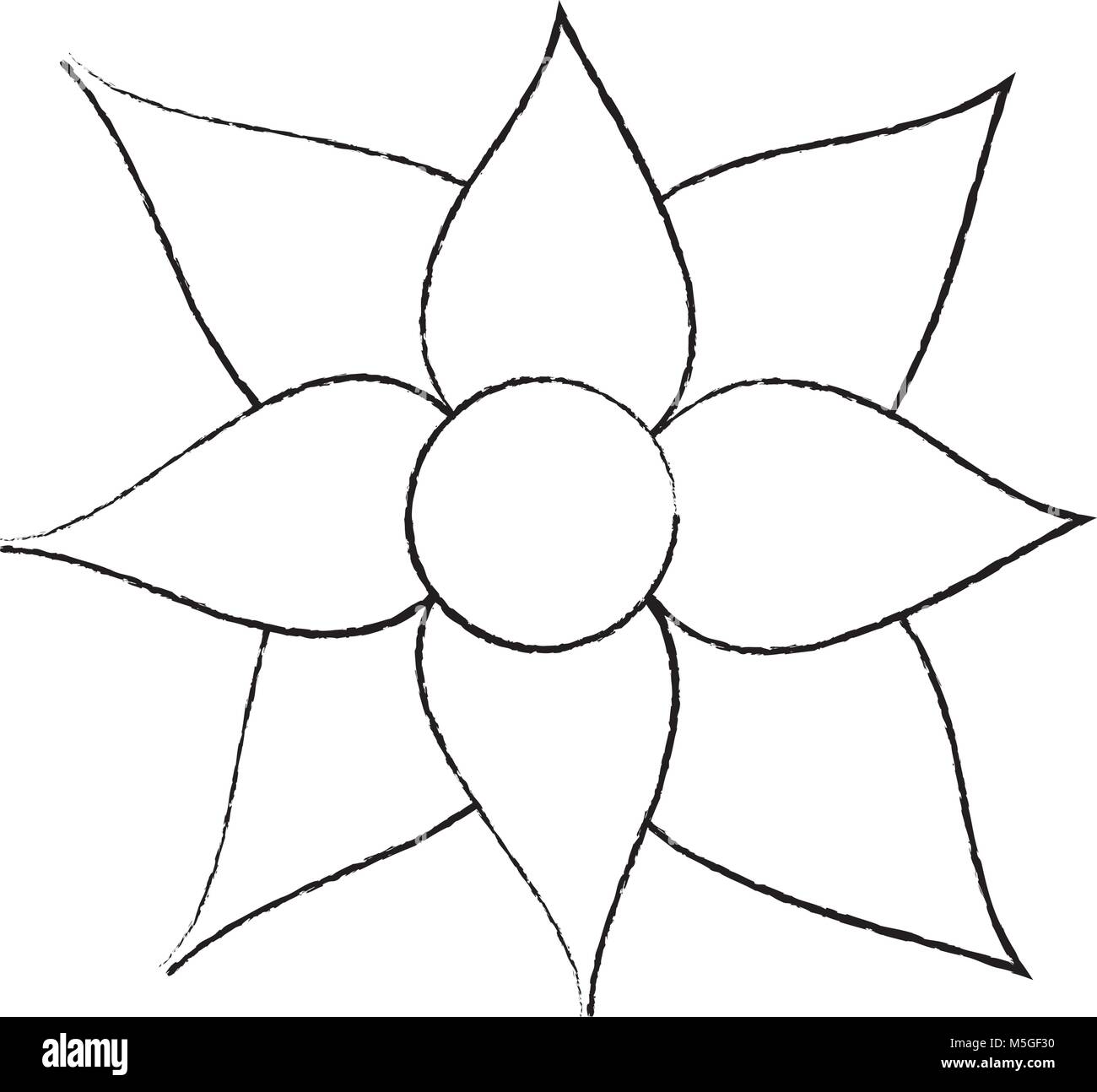 Fleur de noël poinsettia décoration traditionnels Illustration de Vecteur