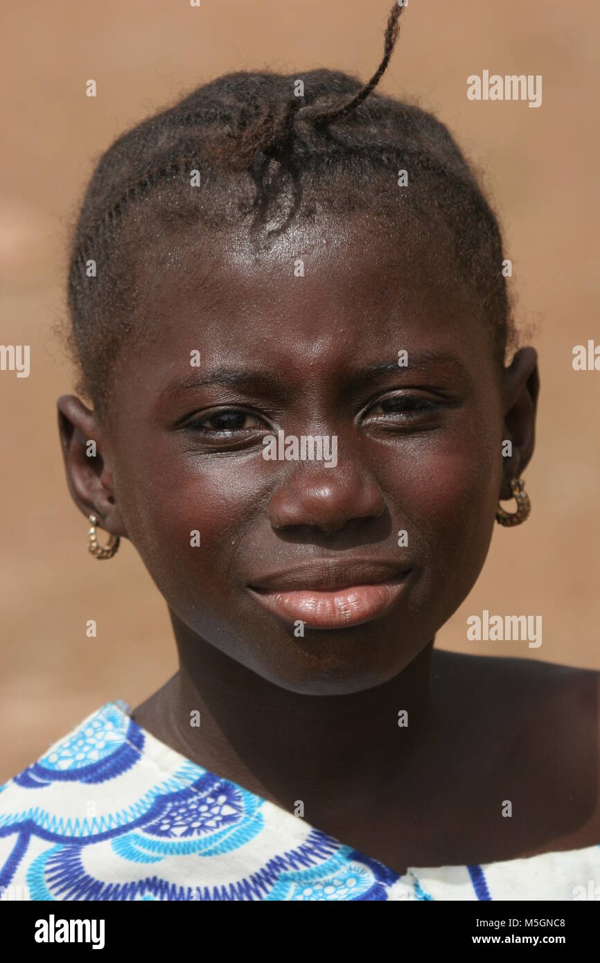 Girl en Afrique Banque D'Images