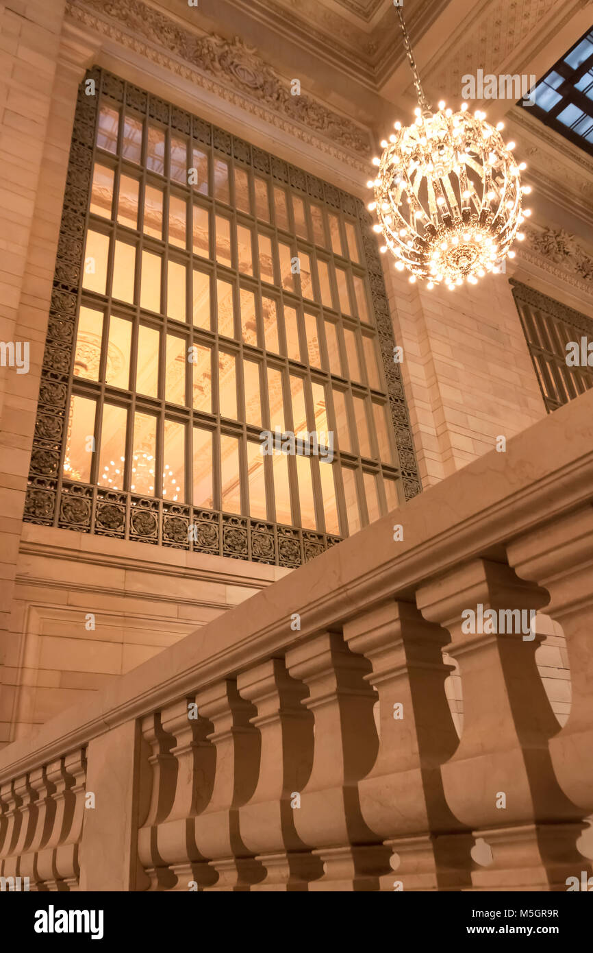 L'architecture au Grand Central Terminal, New York, NY, USA Banque D'Images