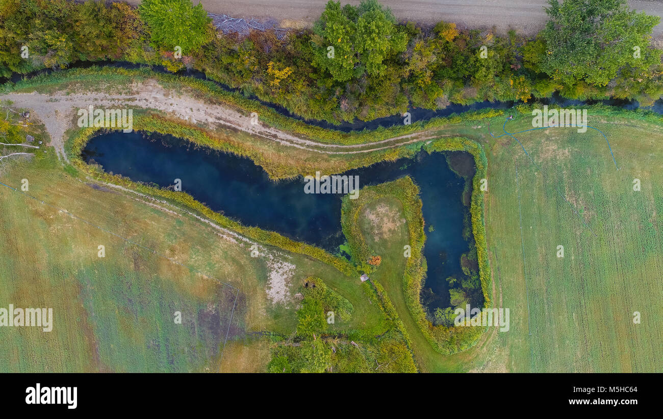 La photographie aérienne drone Banque D'Images
