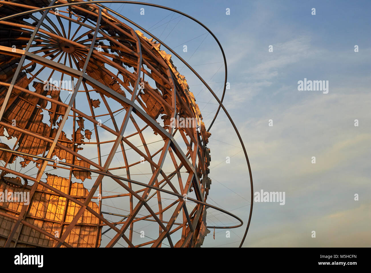 L'Unisphere, Flushing Meadows Corona Park-, Queens, New York, USA. Un monument emblématique situé dans le Borough du Queens, New York City, New York. Banque D'Images