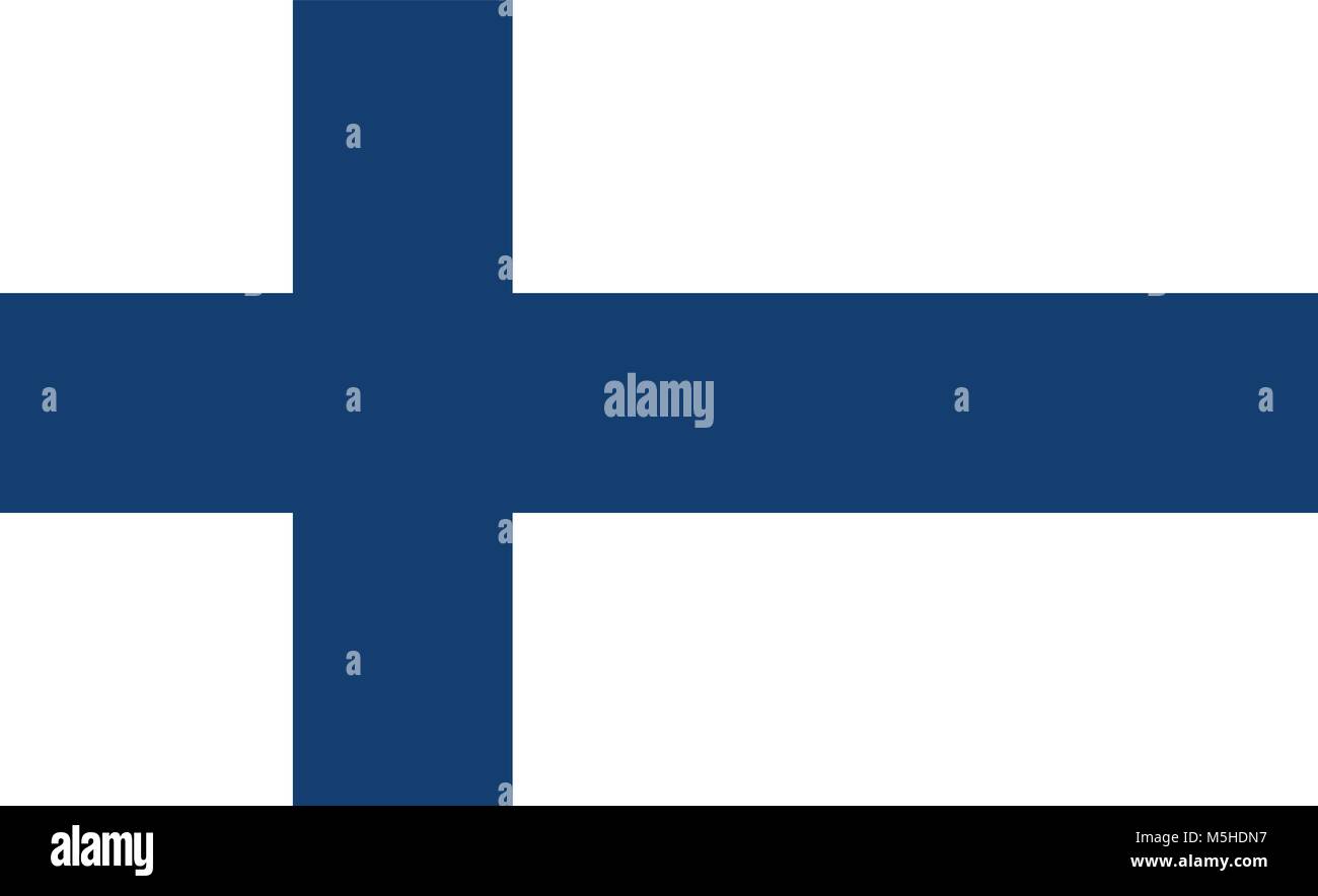 Drapeau de la Finlande Illustration de Vecteur