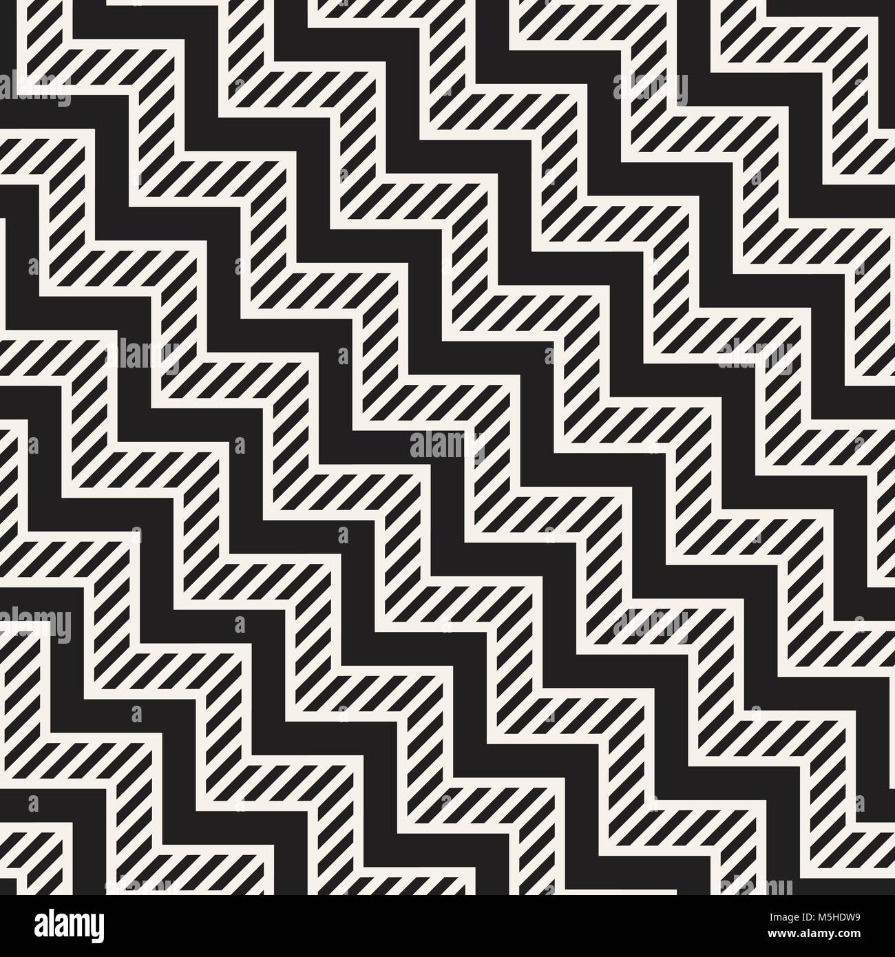 Seamless Vector motif de ligne en zigzag. Résumé Contexte géométrique élégant. Arrière-plan de réseau récurrent Illustration de Vecteur