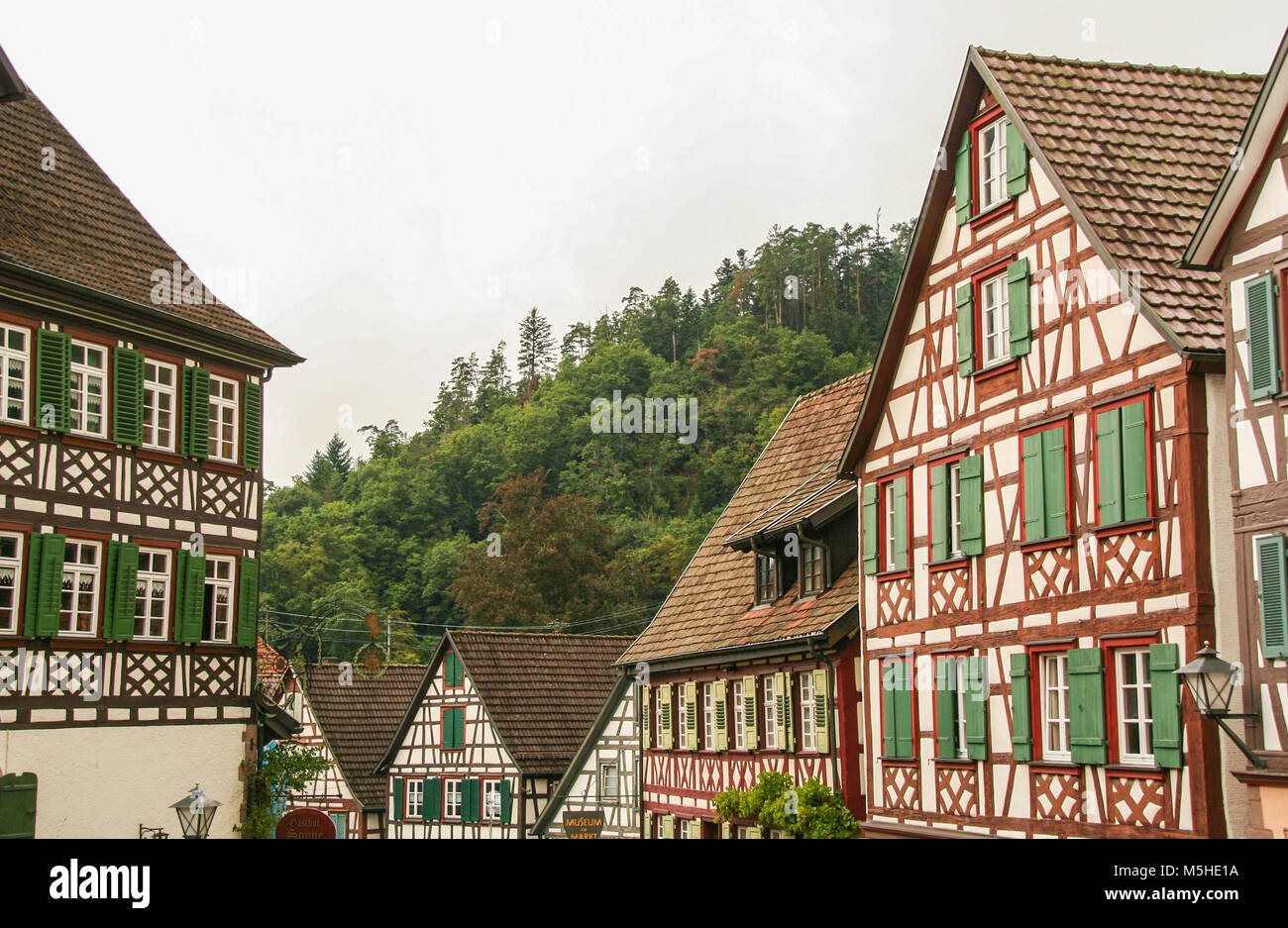 La pittoresque ville de Schiltach en Forêt-Noire, Baden WUttemberg, Allemagne Banque D'Images