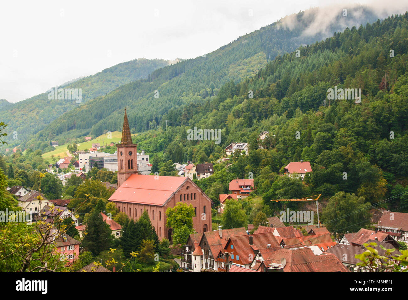 La pittoresque ville de Schiltach en Forêt-Noire, Baden WUttemberg, Allemagne Banque D'Images