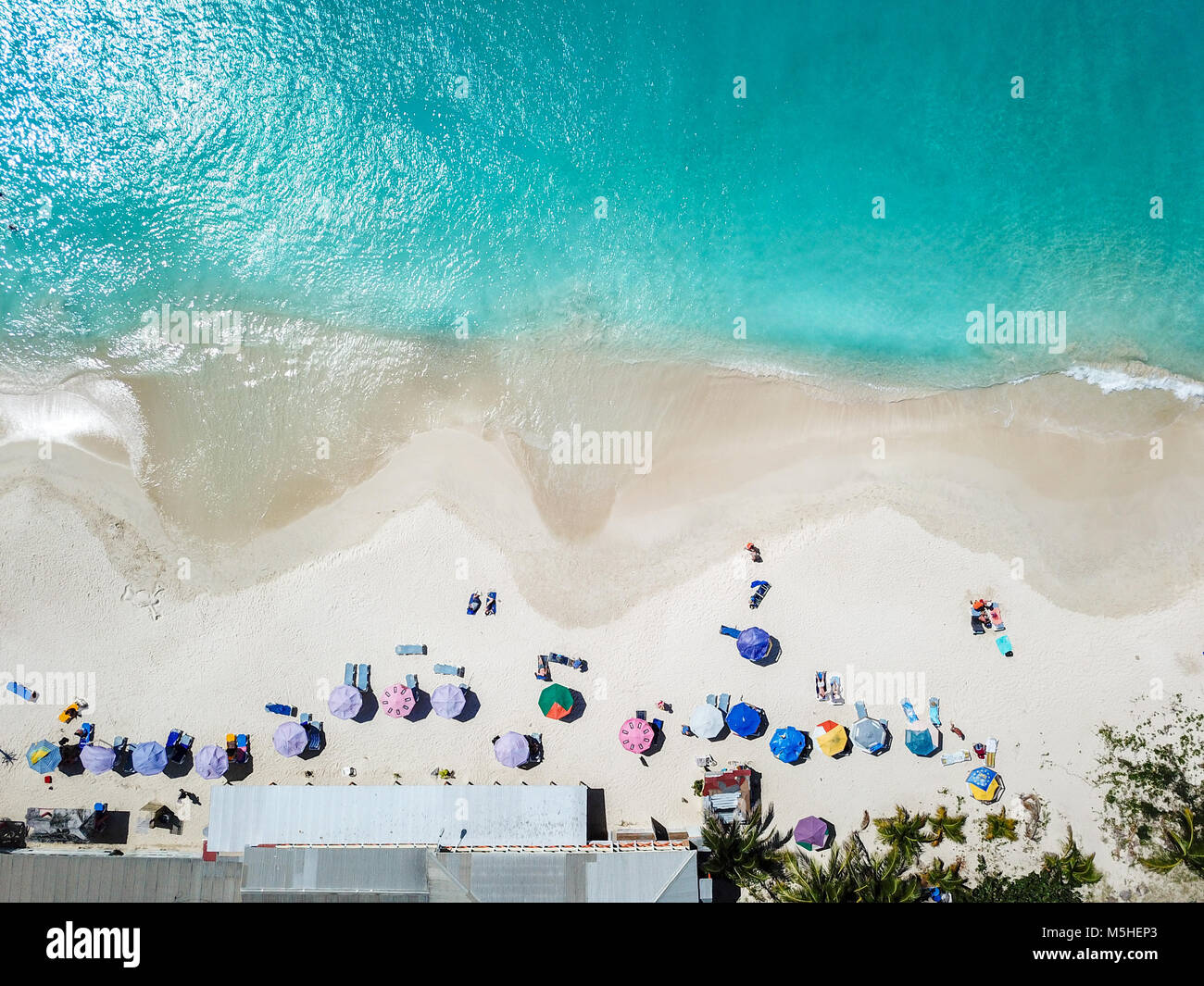 Plage de Darkwood, moitié Hyde Bay, Antigua Banque D'Images