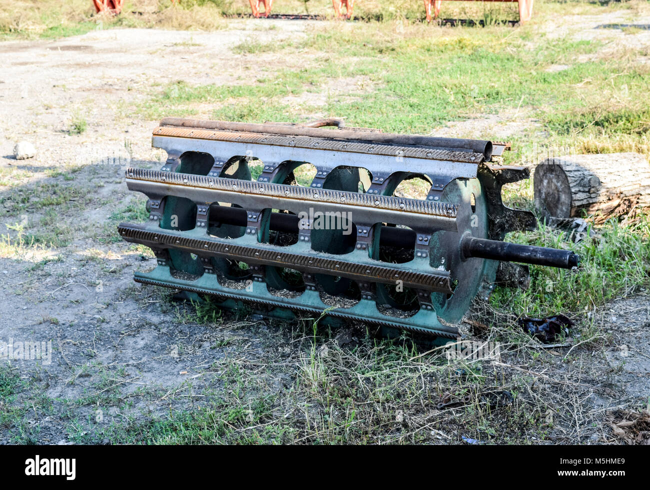 Batteur de moissonneuse-batteuse. machines agricoles Photo Stock - Alamy