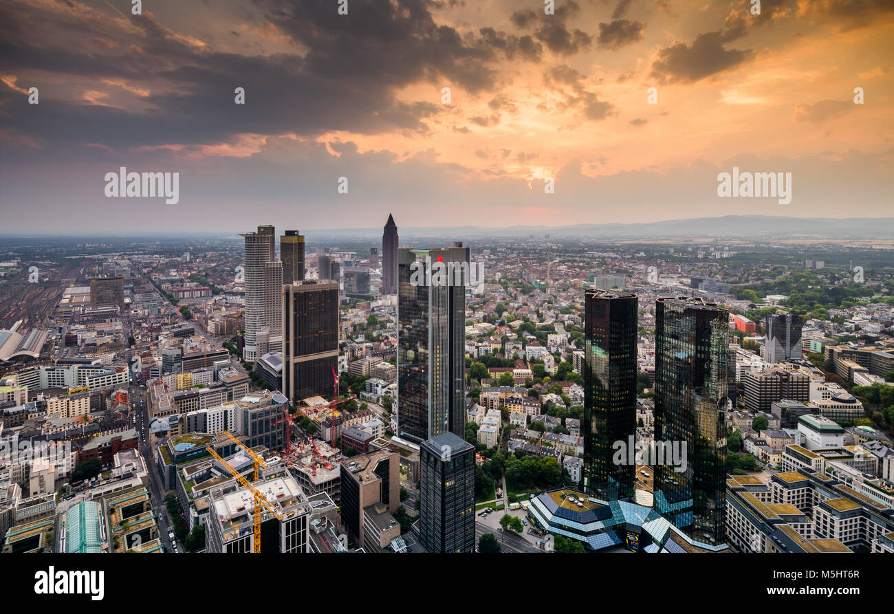 Frankfurt (Main) Horizon Architecture Banque D'Images