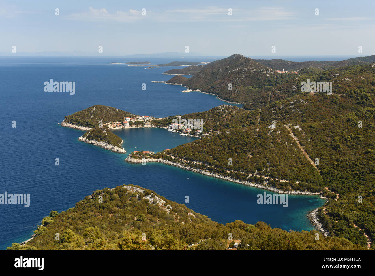 L'île de Lastovo, Croatie. Zaklopatica village Banque D'Images