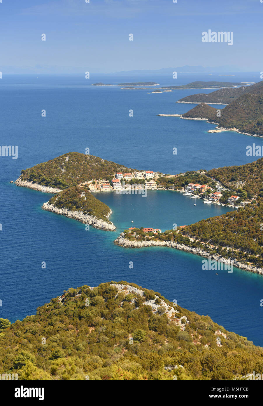 Zaklopatica, île de Lastovo, Croatie. Banque D'Images