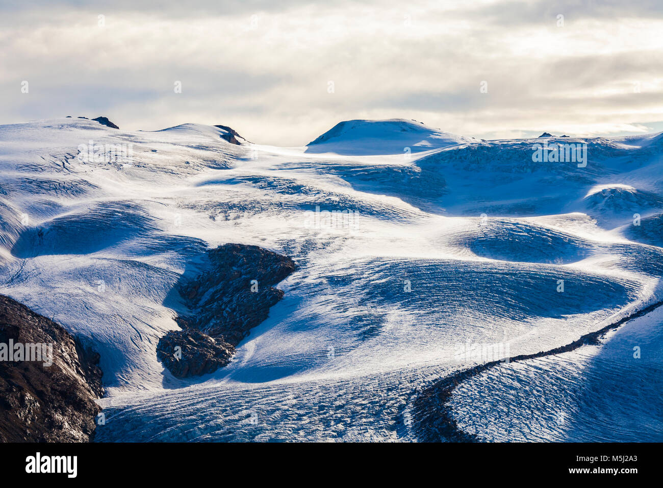 Schweiz, canton Valais, Zermatt, Monte Rosa, Monte-Rosa-Massiv, Monte Rosa Gletscher, Gornergletscher, Gletscher Banque D'Images