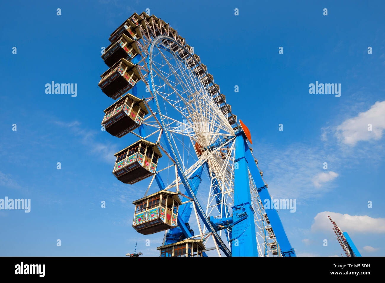 Oktoberfest-Riesenrad, Wiesn, München, Oberbayern, Bayern, Deutschland Banque D'Images