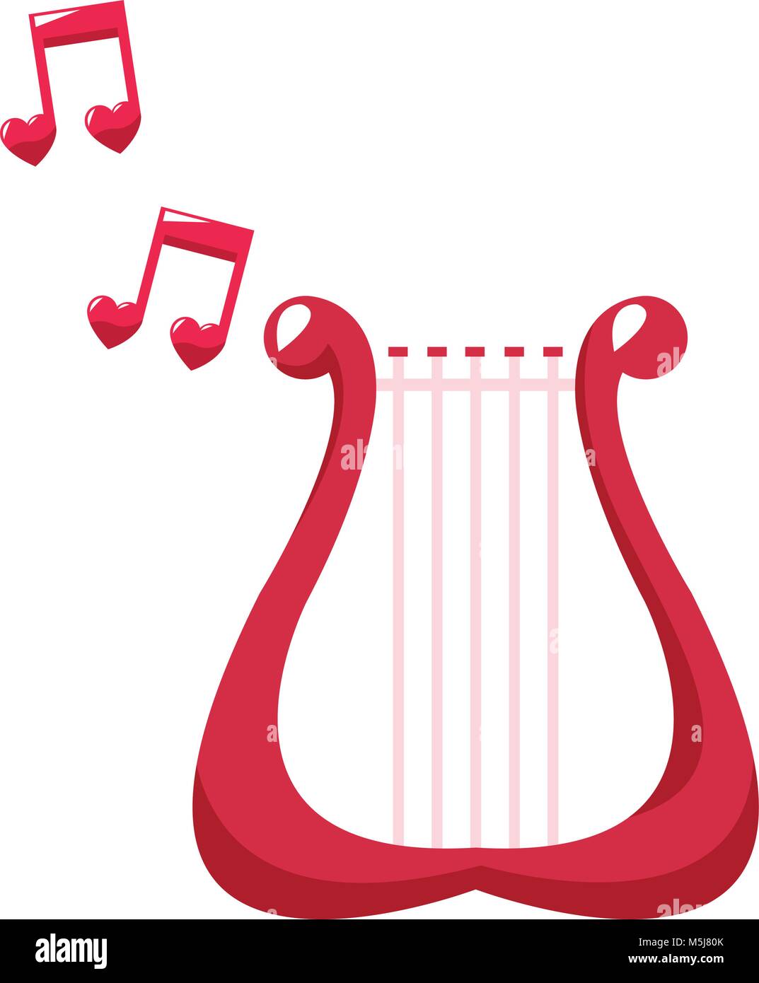 Instrument de musique de harpe Image Vectorielle Stock - Alamy