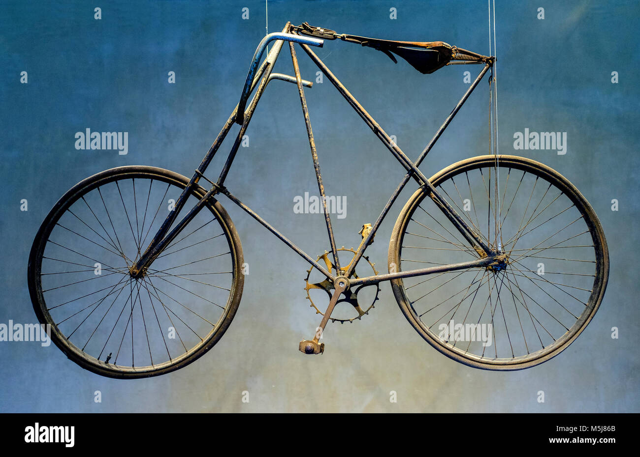 Copenhague, Nouvelle-Zélande région / Danemark - 2017/07/26 : exemplaire du musée d'un commun vintage bicycle au Danemark au début XX siècle Banque D'Images