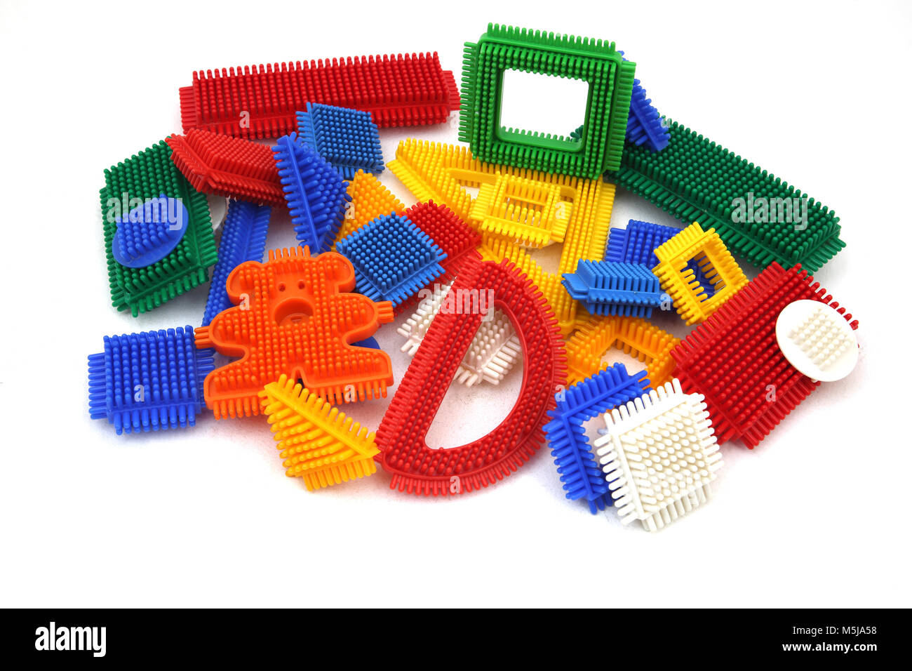 Les construisant briques briques Stickle Toys Banque D'Images