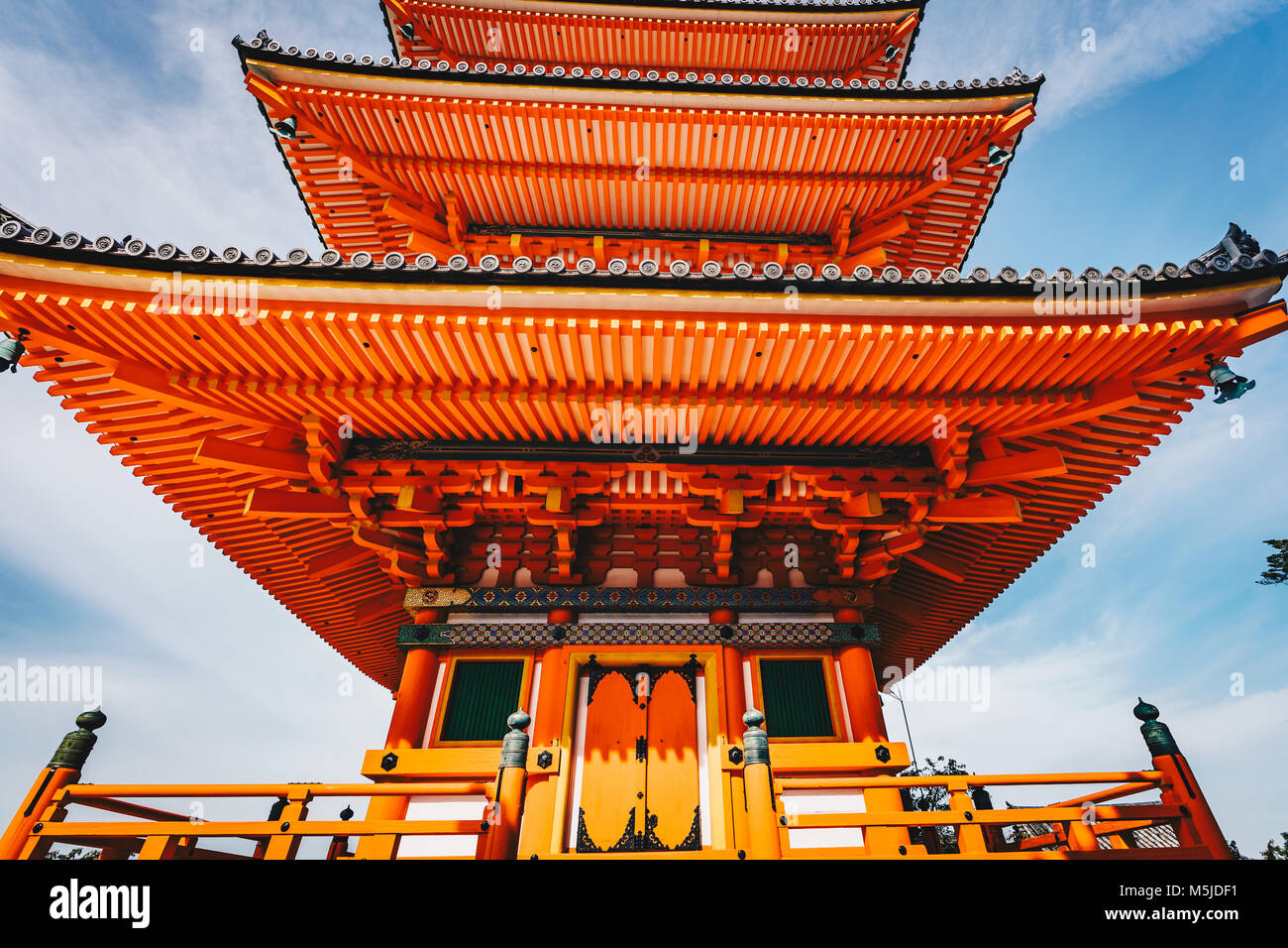 Pagode japonaise à Kyoto, Japon photographie détail Banque D'Images