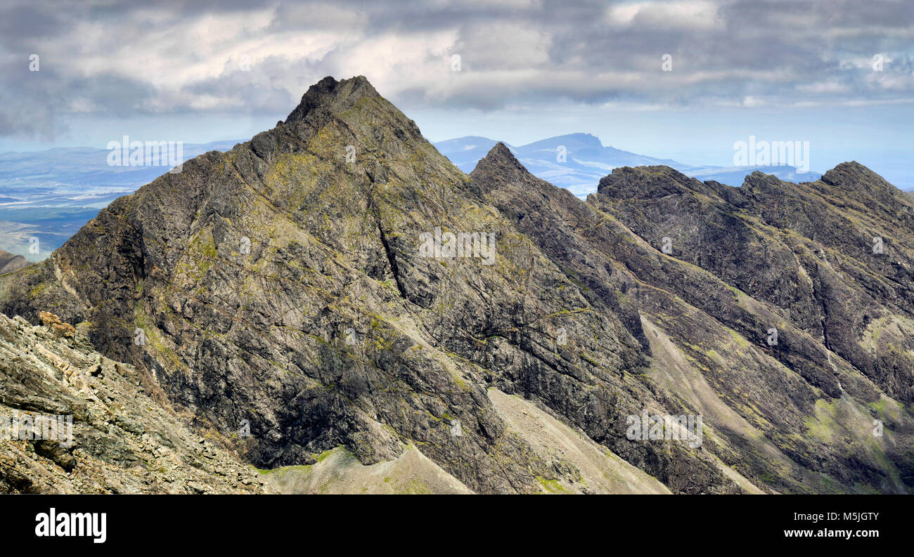 Sgurr nan Gilean du Cuillin ridge Banque D'Images