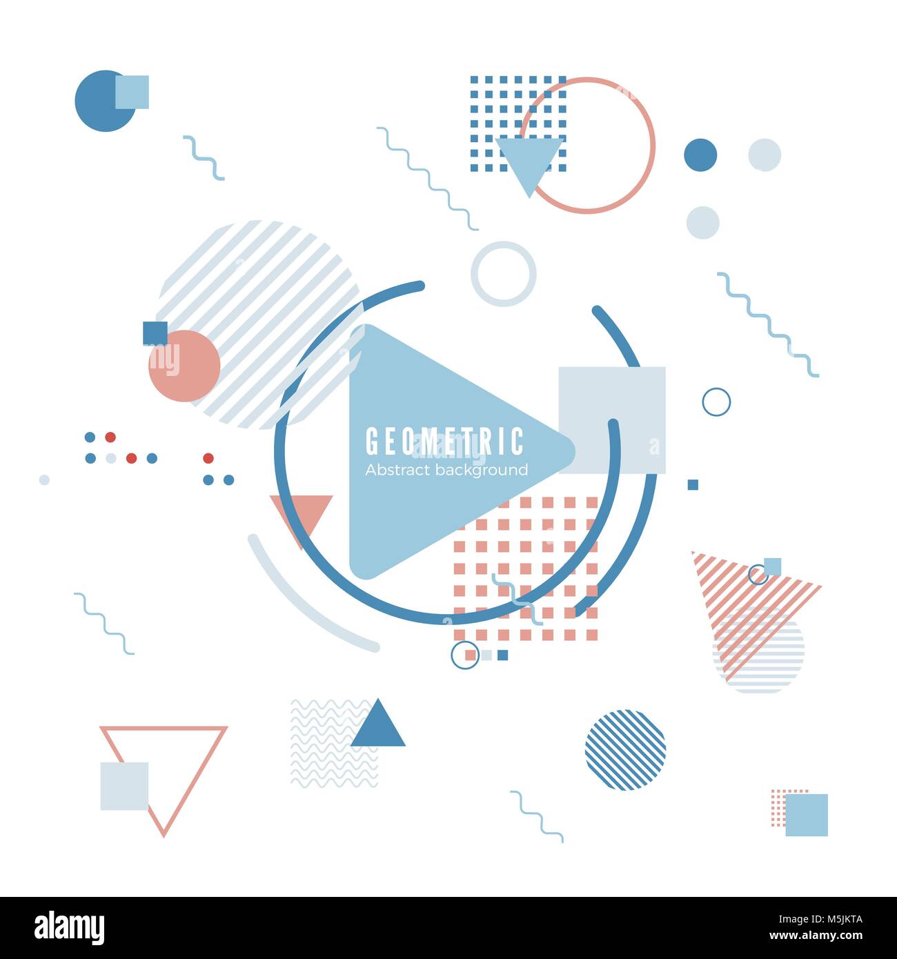 Motion design concept géométrique. Géométrie simple modèle avec cadre et texte. Impression bannière de l'identité. Vector illustration Illustration de Vecteur