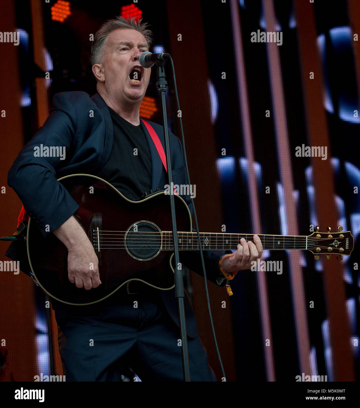 Tom Robinson effectue un retour rapide au Festival, Scone Palace, Perth, 22 & 23 juillet, 2017 Photo : Martin Bone 23/07/2017 Banque D'Images