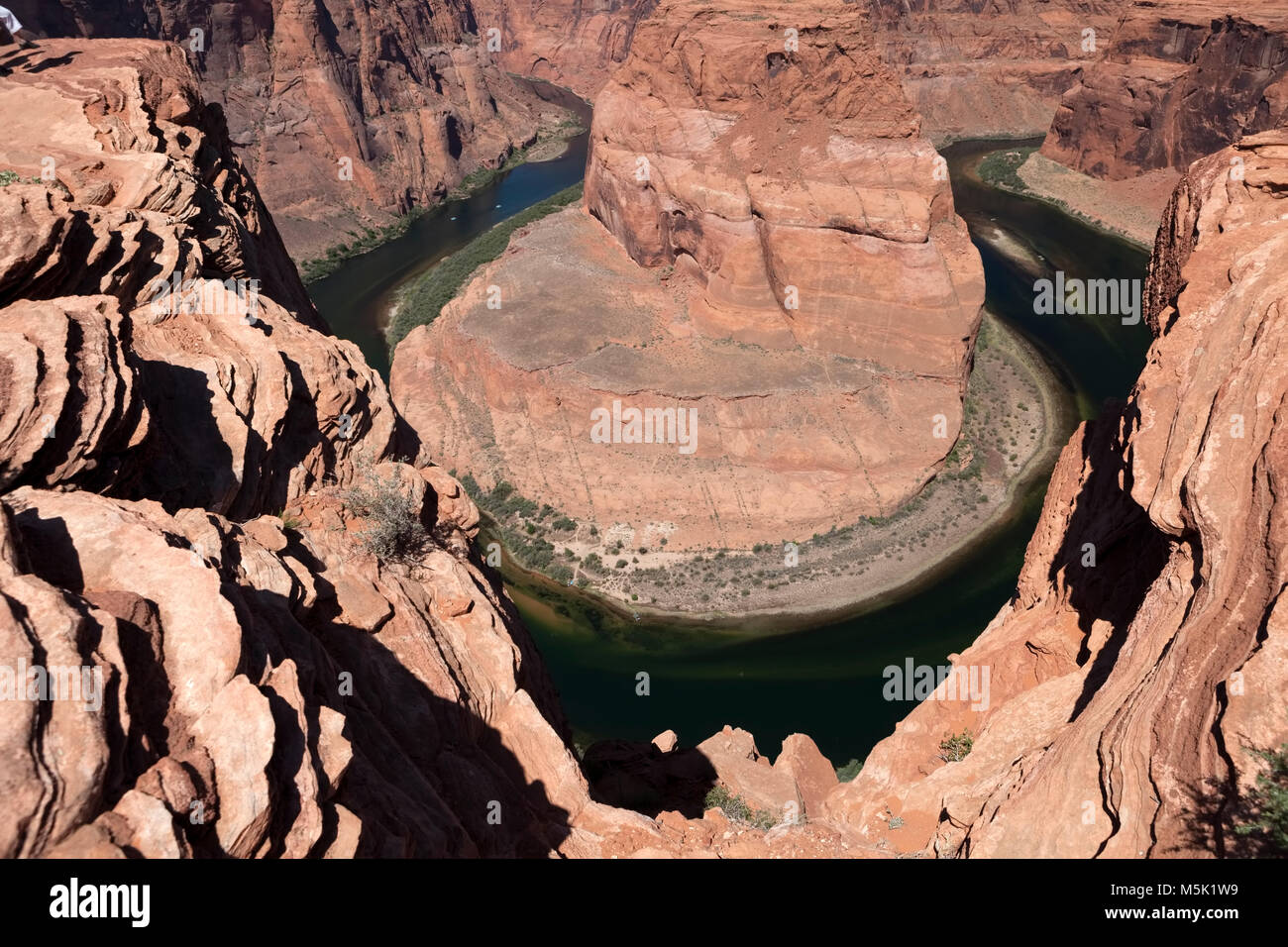 Vue sur le fleuve Colorado à Glen Canyon National Park, Utah, United States Banque D'Images