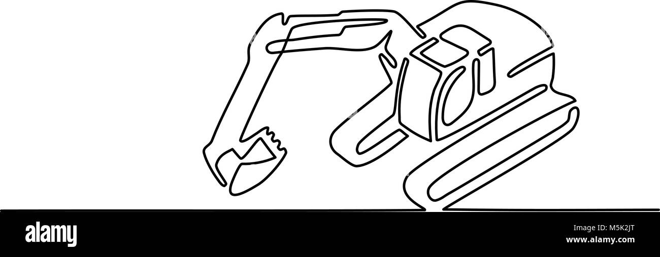Signe de l'excavateur, simple vector illustration Illustration de Vecteur