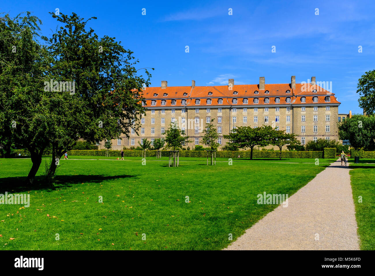 Copenhague, Nouvelle-Zélande région / Danemark - 2017/07/26 : centre ville - vue panoramique sur le jardin du roi royal Kondens ont park Banque D'Images