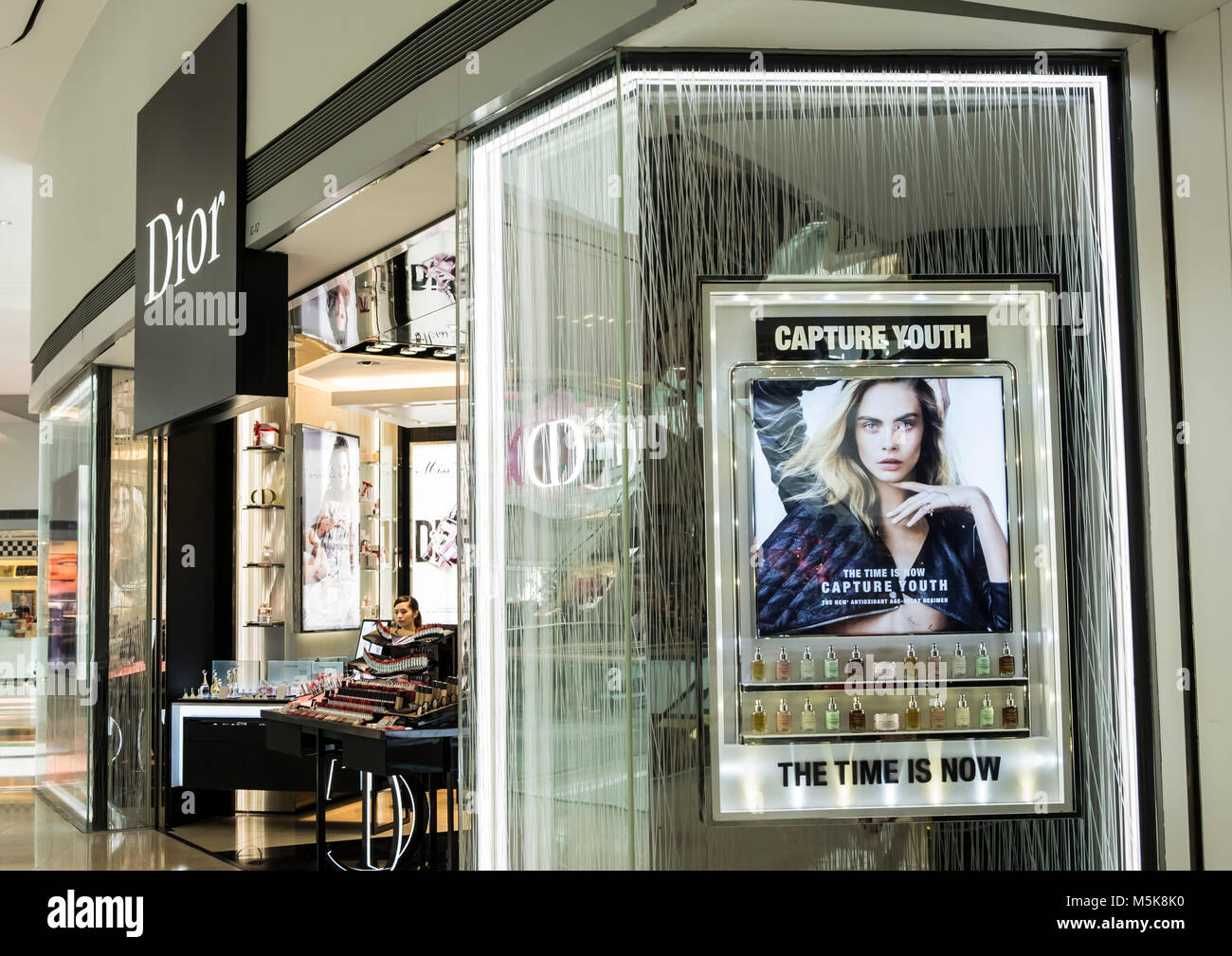 HONG KONG - le 4 avril 2019 : Boutique Dior à Hong Kong. Banque D'Images
