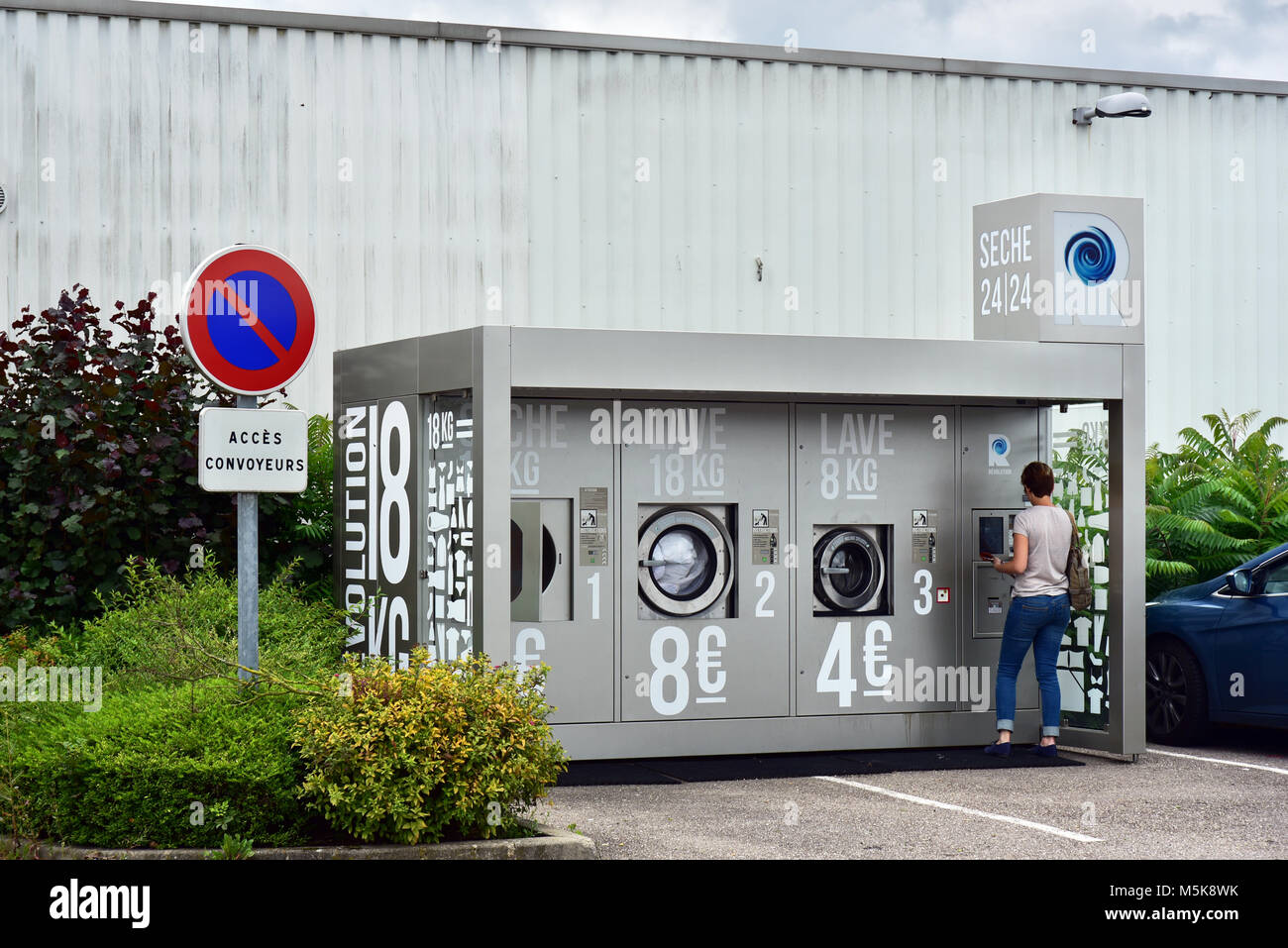 Révolution Laveries laverie en France Banque D'Images