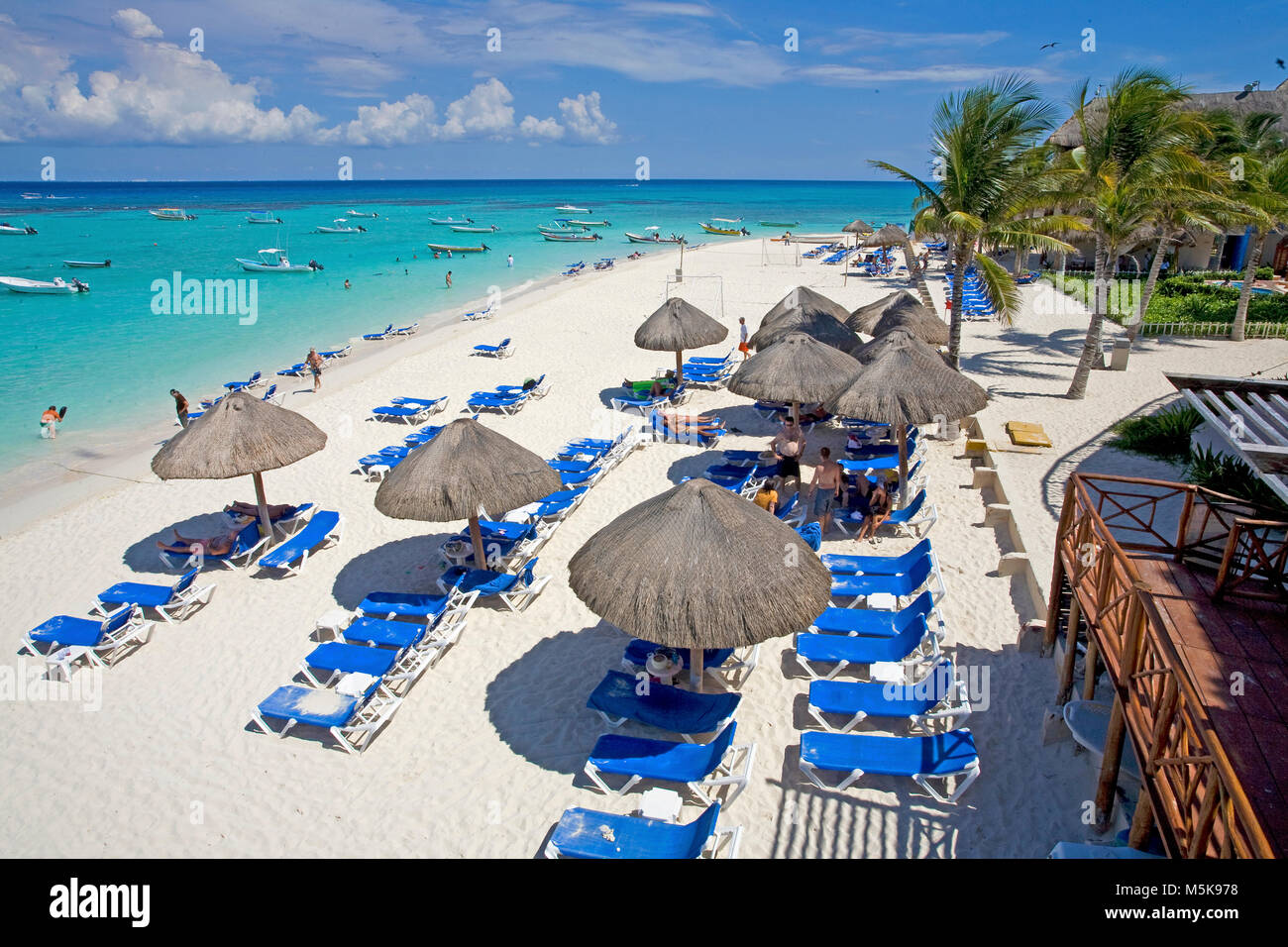 Strand von Playa del Carmen, Mexique, Caraïbes | Plage de Playa del Carmen, Mexique, Caraïbes Banque D'Images