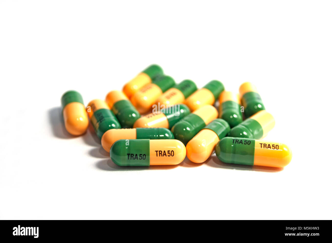 Capsules de chlorhydrate de Tramadol Photo Stock - Alamy