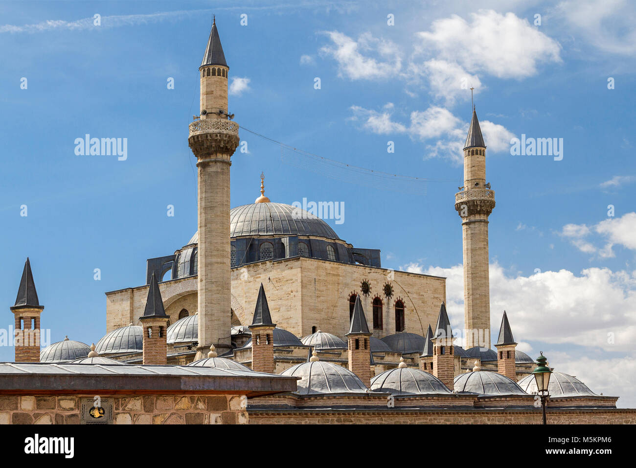 Vue sur la mosquée Selimiye à Konya, Turquie. Banque D'Images