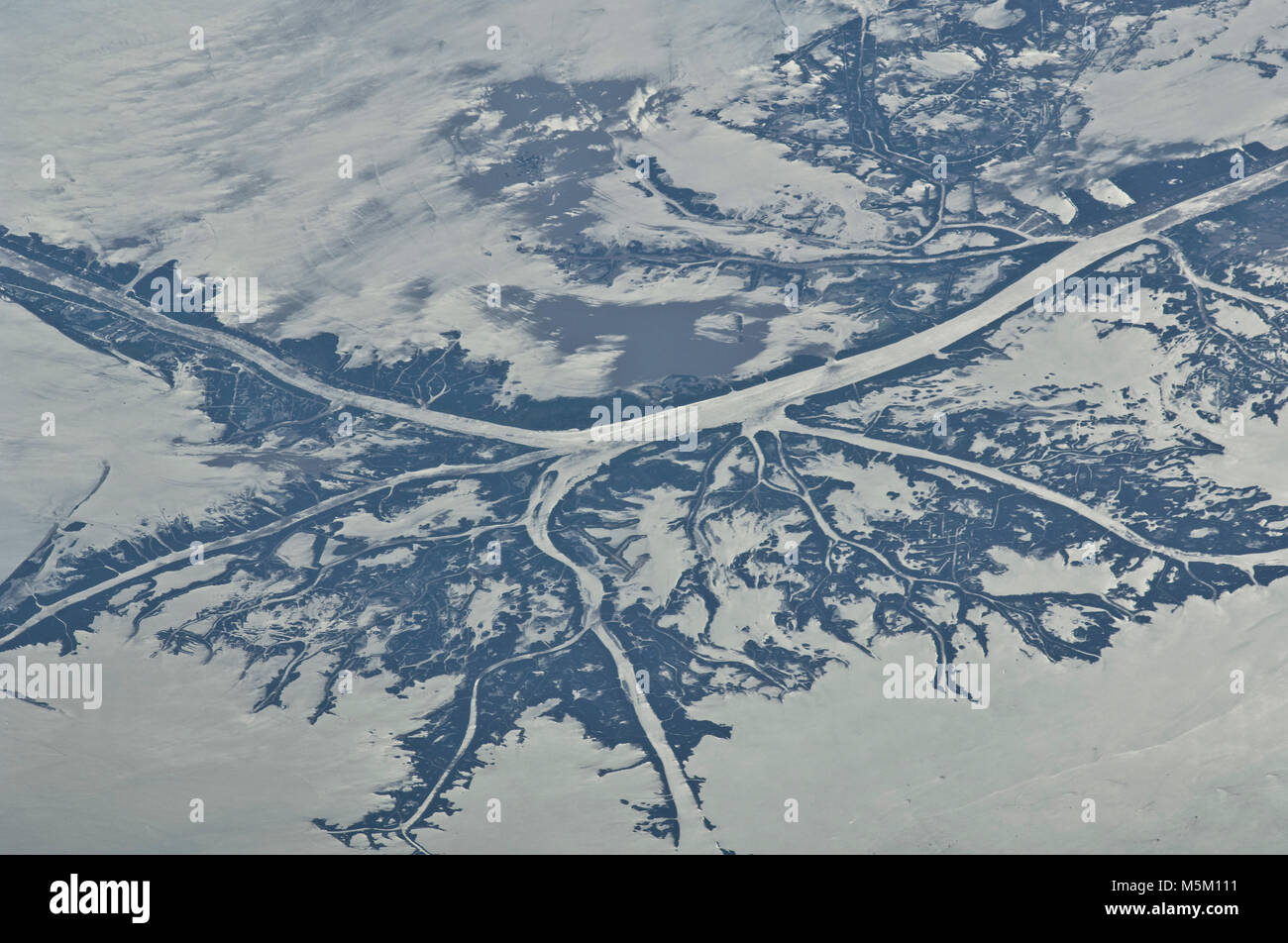 Le Delta du fleuve Mississippi, Louisiane Banque D'Images