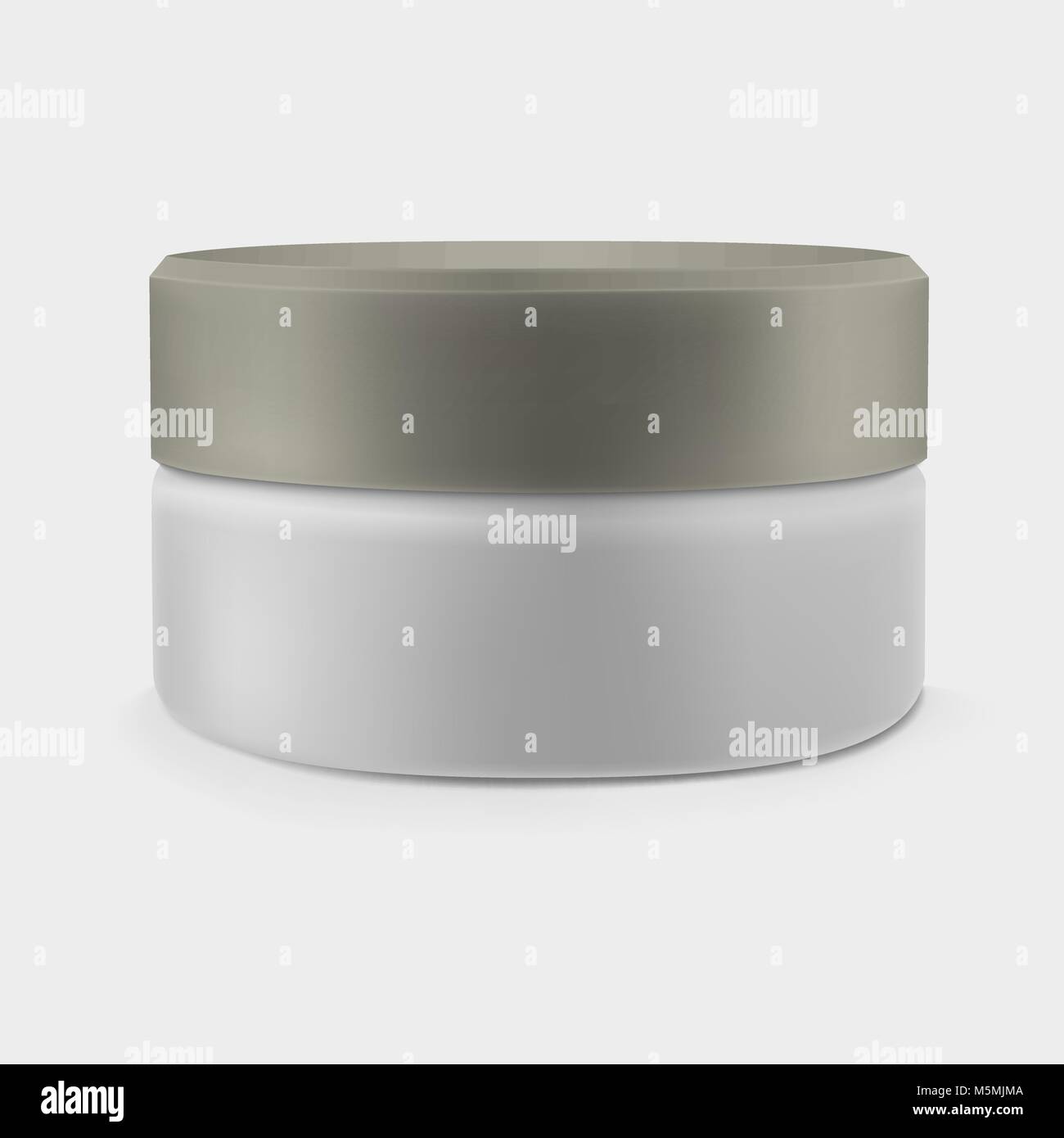 Pot de crème fermé isolé. Des produits cosmétiques de luxe. Illustration de Vecteur