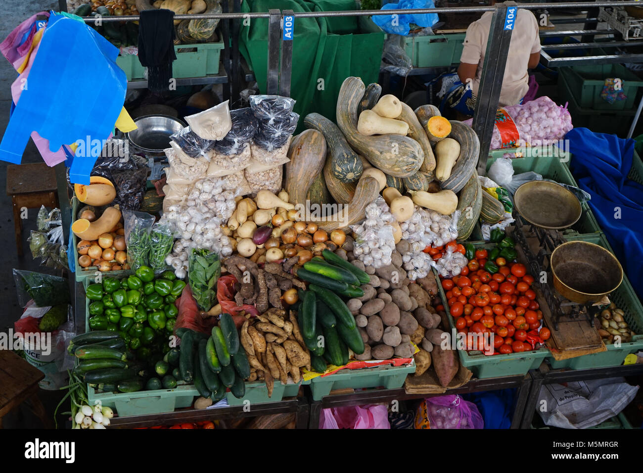 Marché Municipal, Praia, île de Santiago, Cap-Vert Banque D'Images