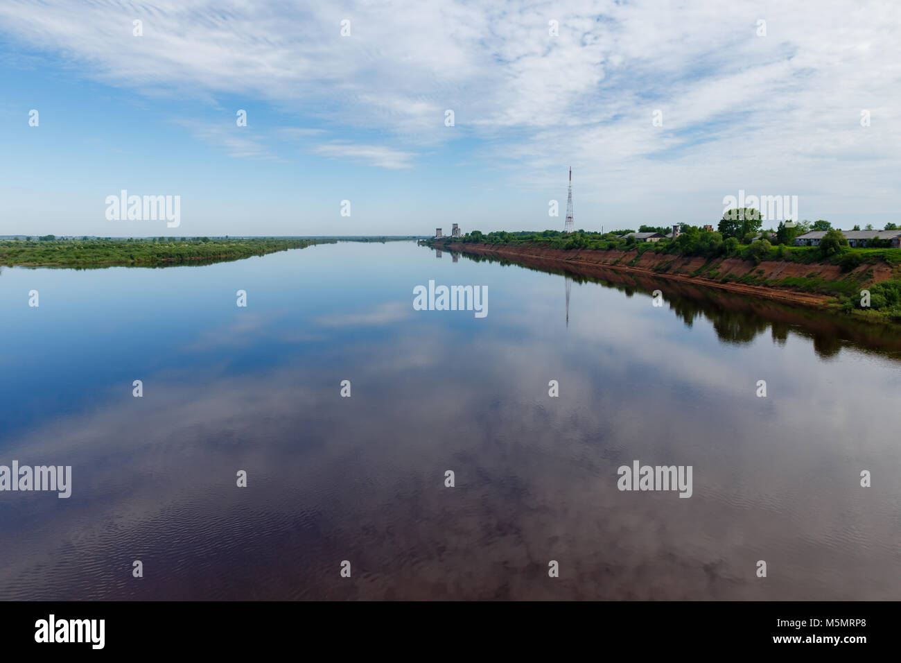 La rivière Dvina Septentrionale Banque D'Images