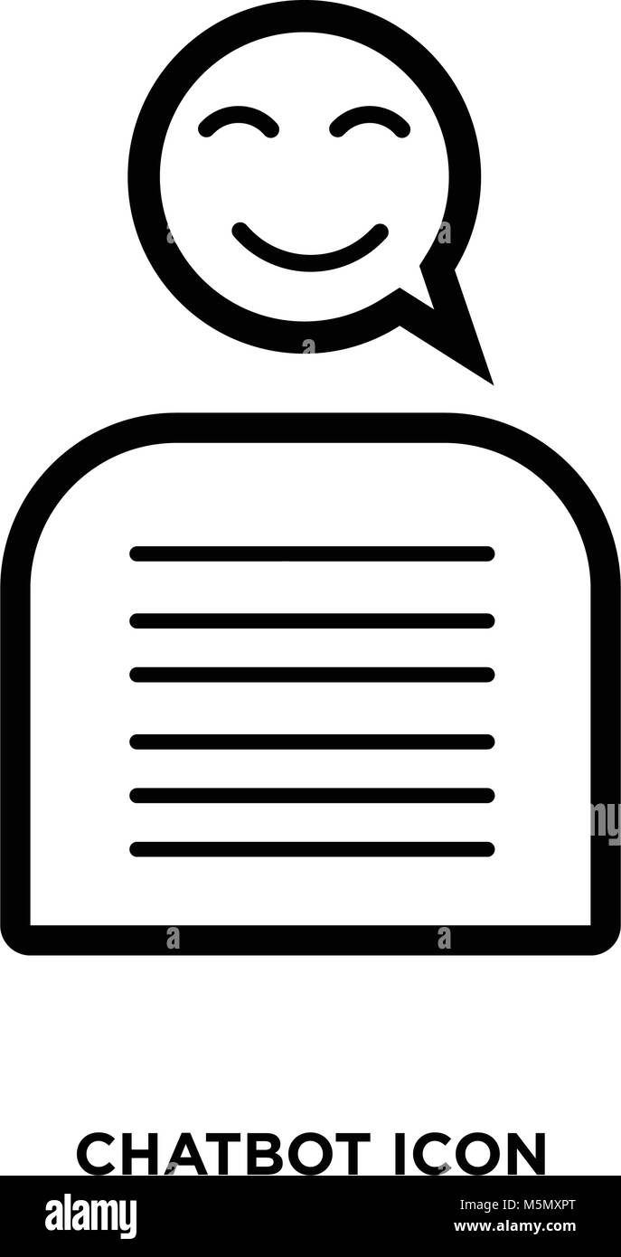 Chatbot vecteur icône Illustration de Vecteur